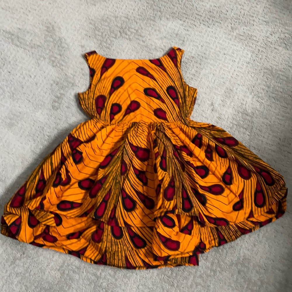 African print cocktail dress